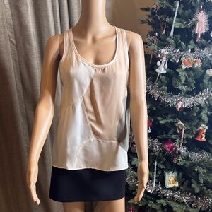 Theory Cream and Tan Camisole